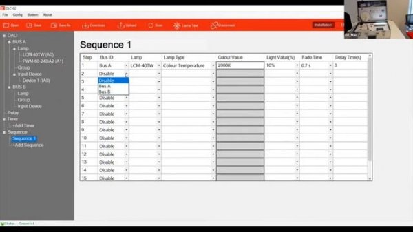 DLC-02 DALI-2 Lighting Controller Software Setting