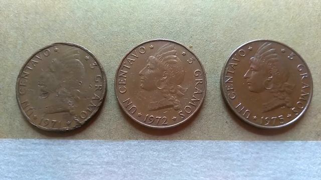 Moneda de un centavo 3 gramos de 1971.1972.1975 de república dominicana смотреть онлайн