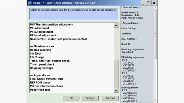 WF-C5210 WF-C5290 WF-C5710 WF-C5790 Adjustment Program - Download Free Demo Version