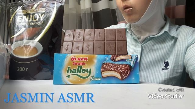 MUKBANG 🍫 Pink Cream And Marshmallow 🍥 Крем из розовой Узбечки и Воздушный🤤