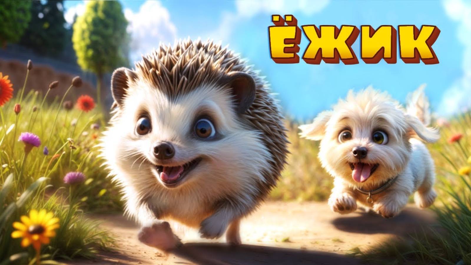 Ëжик | Наталия Лансере | Веселая песня | The Hedgehog - music video, animated film смотреть онлайн