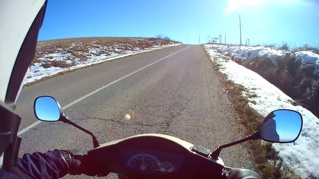 На скутере Хонда такт 51 в горы?