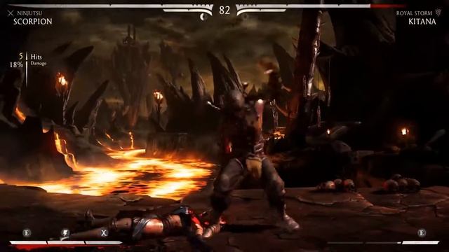 Mortal Kombat X SCORPION VS KITANA смотреть онлайн