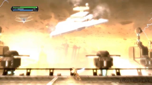 Star Wars The Force Unleashed Starkiller vs Imperial I-class Star Destroyer with Cutscenes смотреть онлайн