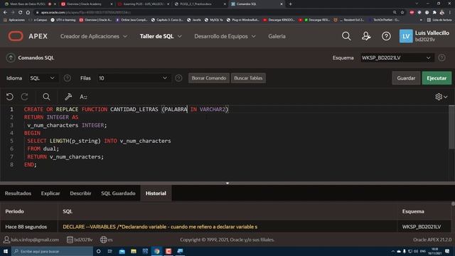 BD PLSQL 6PM 9PM CLASE3 смотреть онлайн