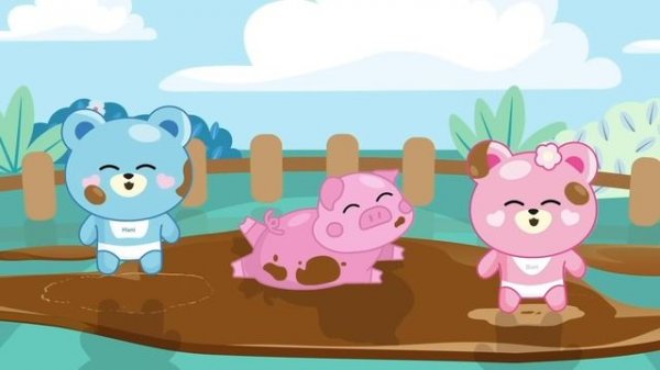 Мультик для самых маленьких - изучаем домашних животных. HANI BANI в деревне.