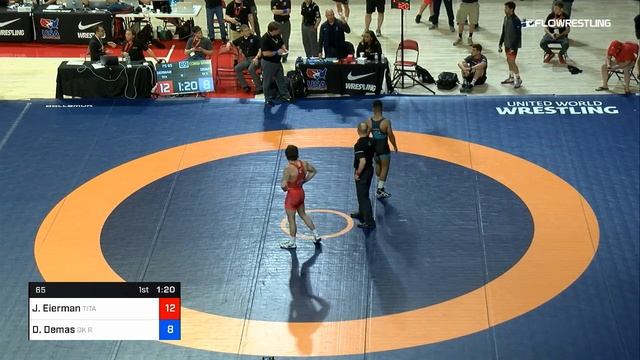 65 Kg Consolation Jaydin Eierman Titan Mercury Wrestling Club TMWC Vs Domonick Demas OK RTC 2 смотреть онлайн