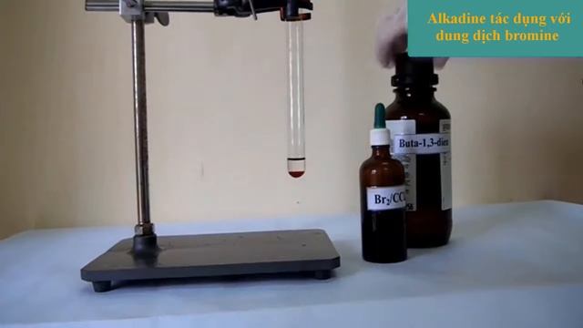 Ankađien phản ứng với dung dịch brom || Alkadine reacts with bromine solution смотреть онлайн