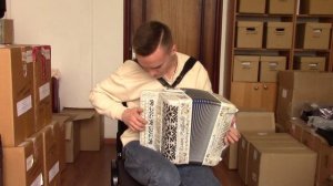 Гармонь «Дино Баффетти» (Италия), пятиголосная, 9 регистров, Ре мажор