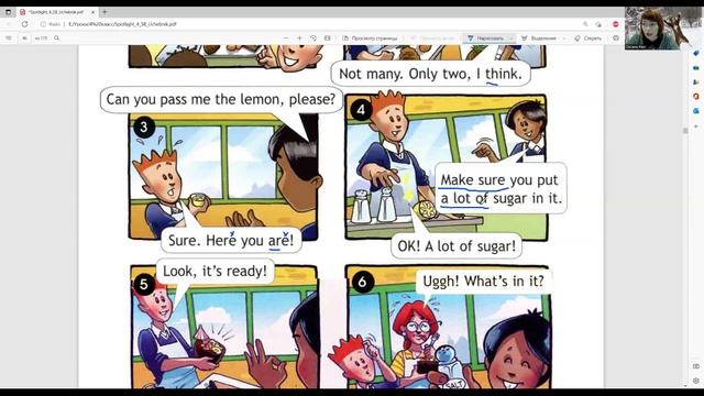 ГДЗ 4 класс Spotlight учебник стр. 43 № 3,4 Pirate`s fruit salad (текст чтение, перевод) смотреть онлайн