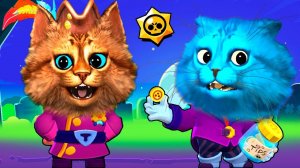 КАЖДАЯ ИГРА НОВЫЙ БРАВЛЕР БИТВА КОТОВ В BRAWL STARS Весёлый Кот и КОТЁНОК ЛАЙК
