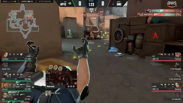 OpTic Gaming vs BOOM Esports - VALORANT Champions 2022 - Group Stage - BO3 смотреть онлайн