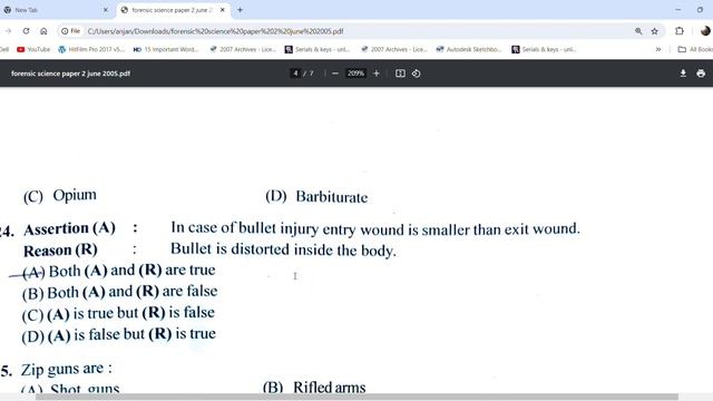 UGC net jrf || previous year solution || paper 2 || forensic science || June 2005 смотреть онлайн