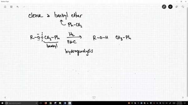 benzyl ether cleavage
