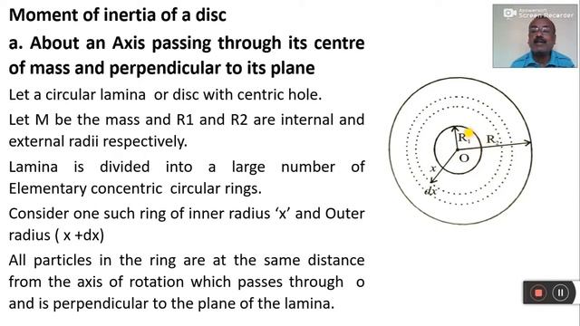 Calculation of Moment of Inertia of a ring and circular disk смотреть онлайн