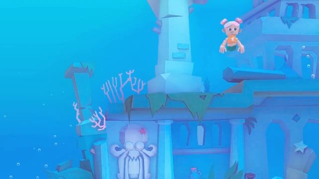 Русалочка под водой