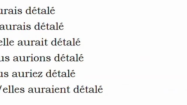 Изучение французского языка = Спряжение глаголов = Détaler смотреть онлайн