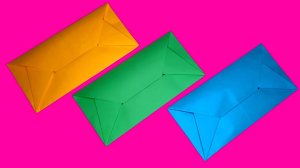 Как сделать конверт из бумаги А4 без клея и без ножниц