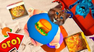 СИМУЛЯТОР ТОЛСТЯКА И ОБЪЕДАШЕК в ROBLOX! КУШАЙ ВСЕХ КОТИК ИГРОМАН И КОТЁНОК ЛАЙК