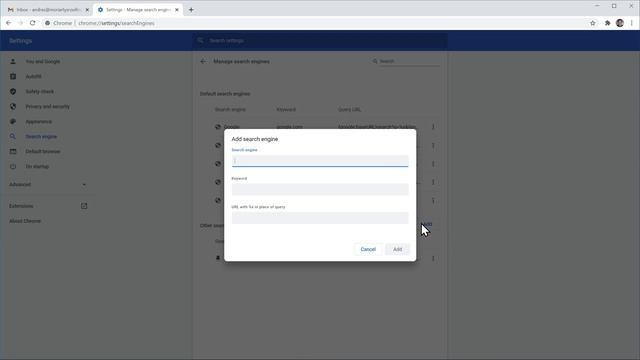 How To Change The Search Engine On Google Chrome