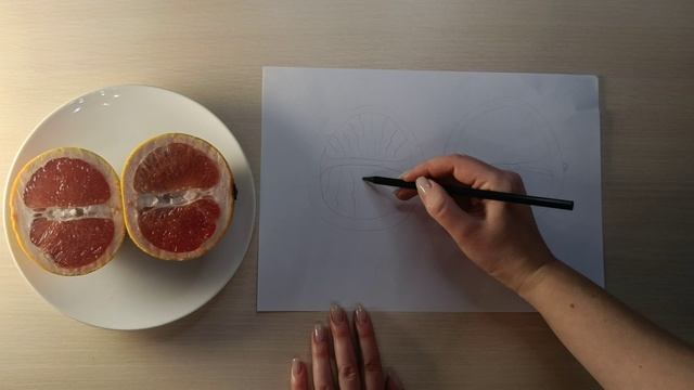 Рисуем фрукты и овощи. Детальная прорисовка плодов смотреть онлайн