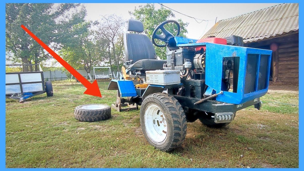 Как РАЗВЕРНУТЬ КОЛЕСА на МИНИТРАКТОРЕ смотреть онлайн