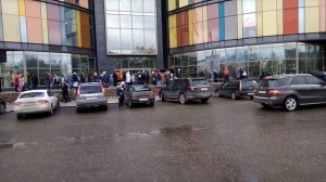 Пожарная тревога в торговом центре.