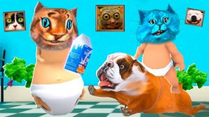 САМЫЙ ТОЛСТЫЙ РЕБЁНОК в Жёлтом Who's Your Daddy Эволюция Ребёнка КОТЁНОК ЛАЙК и Весёлый Кот