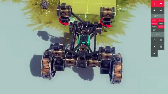 Besiege машина на подвески . смотреть онлайн