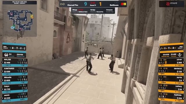 Eternal Fire vs BetBoom - MAP 1 MIRAGE - HIGHLIGHTS - PGL CS2 Major Copenhagen 2024 Europe RMR A смотреть онлайн