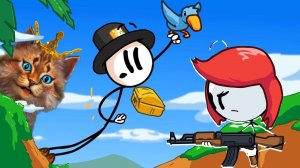 ГЕНРИ СТИКМЕН ТЕПЕРЬ БОСС! The Henry Stickmin Collection Весёлый Кот