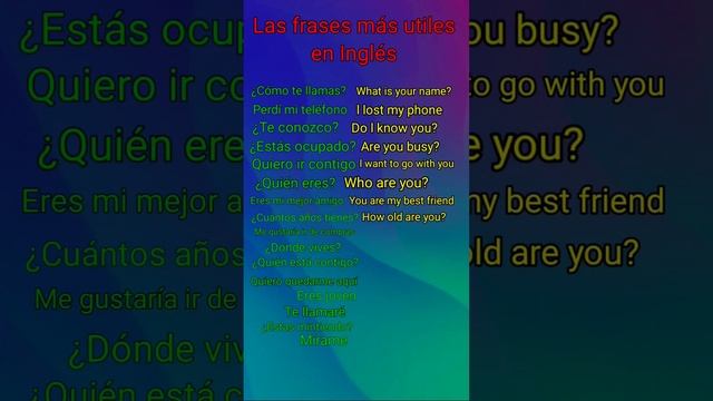 Frases muy comunes en inglés #aprenderingles #shortsviral #shortvideo #shortsbeta смотреть онлайн