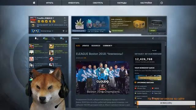 Играем в кс го Собака на стриме играет в кс смотреть онлайн