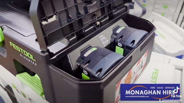 FESTOOL CORDLESS MOBILE DUST EXTRACTOR CTLC MIDI I-PLUS CLEANTEC WITH 4 BATTERIES AND CHARGER