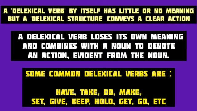 Lexical & Delexical Verbs || Empty Verbs || Light Verbs || Delexical Structure || Collocations смотреть онлайн