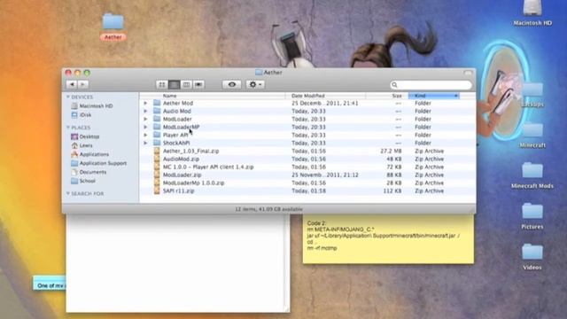Minecraft: How To Install The Aether Mod For Mac (Part 2) (1.0.0)