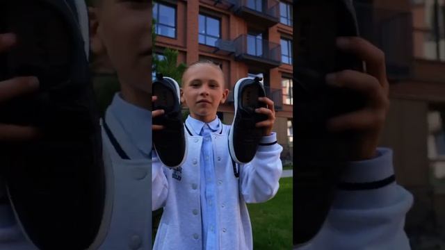 Шаговита - полуботинки для мальчика модель 510175.черно-белый смотреть онлайн