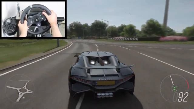 Forza Horizon 4 Bugatti Divo (Logitech G920 Steering Wheel + Paddle Shifter) Ga... смотреть онлайн