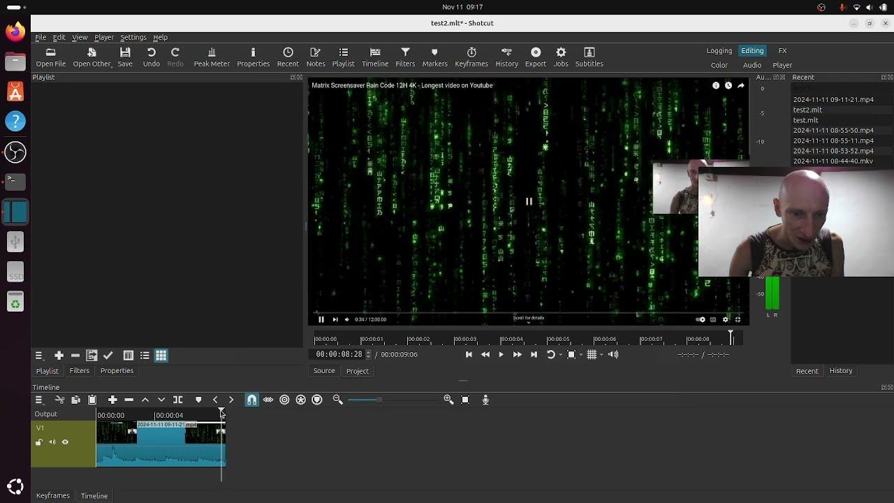 Установка Shotcut в Ubuntu 24