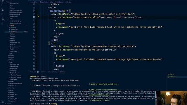 React Typescript Context Auth JWT - 38. Logout смотреть онлайн