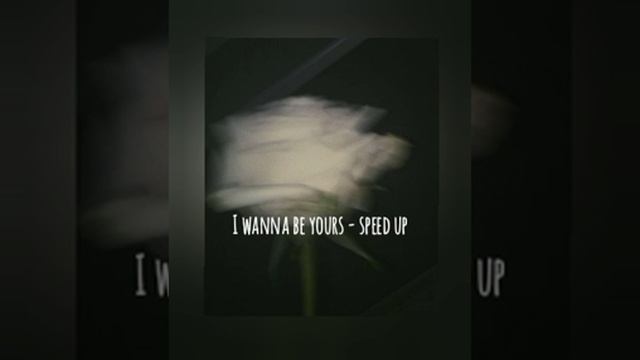 I WANNA BE YOURS - Speed Up #speedsong