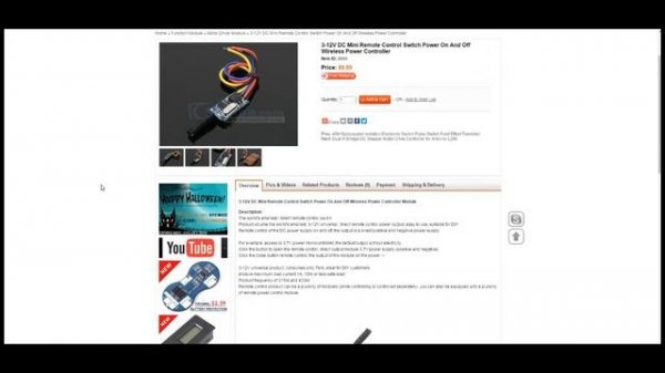 Review of a Mini Remote Control Switch by ICstation