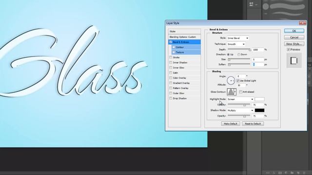 How to Make Glass/ Water Text in Photoshop смотреть онлайн