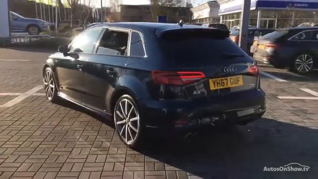 YH67GUF AUDI A3 TFSI QUATTRO BLACK EDITION BLUE 2017, Sytner Audi Harrogate смотреть онлайн