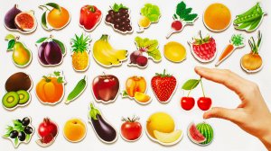 Овощи, фрукты и ягоды для детей.