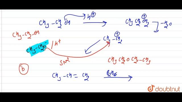 (a) Give the mechanism of the following reaction : `2CH_(3)CH_(2)OH underset(413 K)overset(H_(2)SO смотреть онлайн