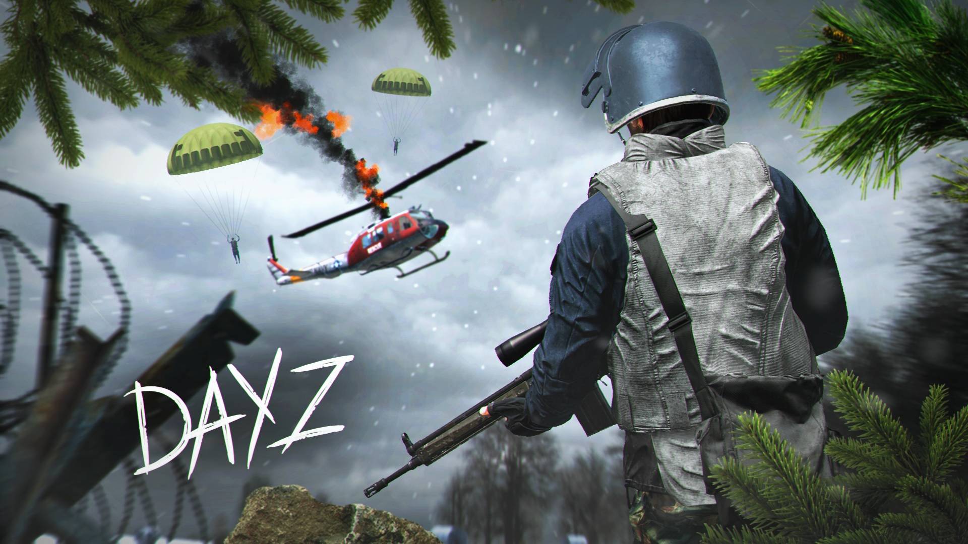 DayZ - ПРОТИВ ВЕРТОЛЁТЧИКОВ НА ЗИМНЕЙ КАРТЕ смотреть онлайн