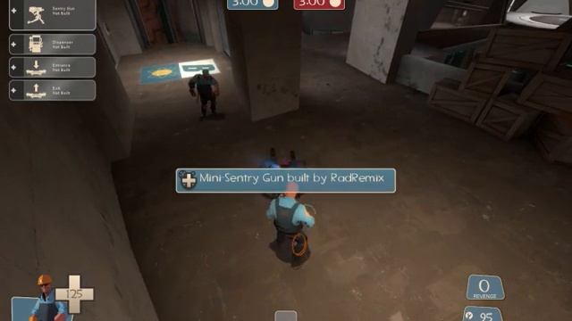 Team Fortress 2 Mini-Sentry bug смотреть онлайн