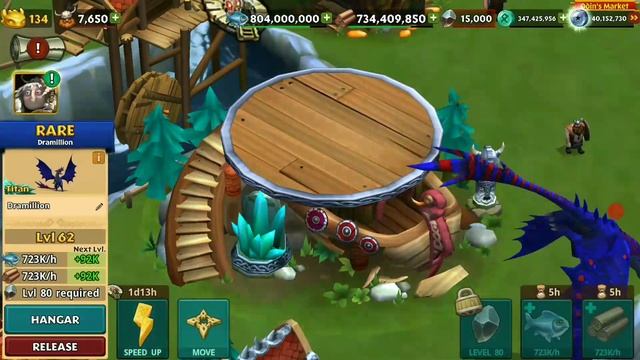 Dramillion Max Level 134 Titan Mode - New Rare Dragon - Dragons:Rise of Berk смотреть онлайн