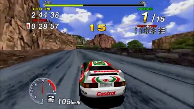 Sega Rally Championship - 3'25''80 - Celica Longplay